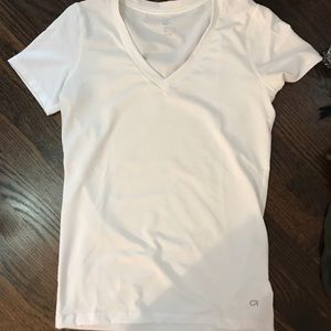 White GapFit V-neck
